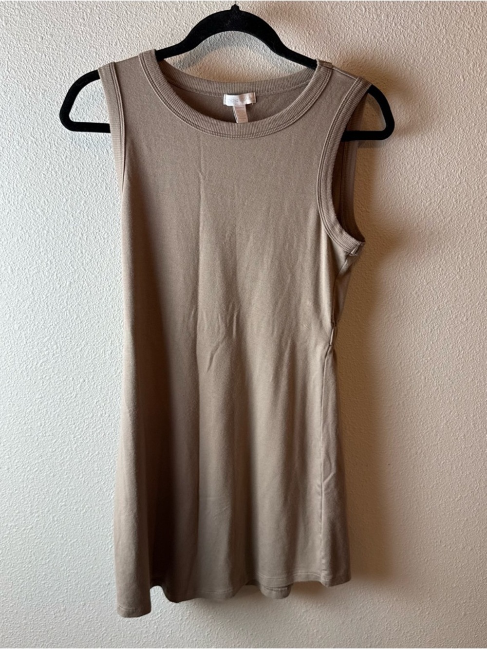 Beyond Yoga Out Of Town Dress Taupe Casual Athleisure Women’s Size XS